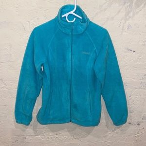 Columbia Women's Blue Fleece Jacket Zipper Two Pockets Size Medium